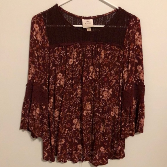 Knox Rose Tops - Knox Rose Floral Blouse. Size Medium
